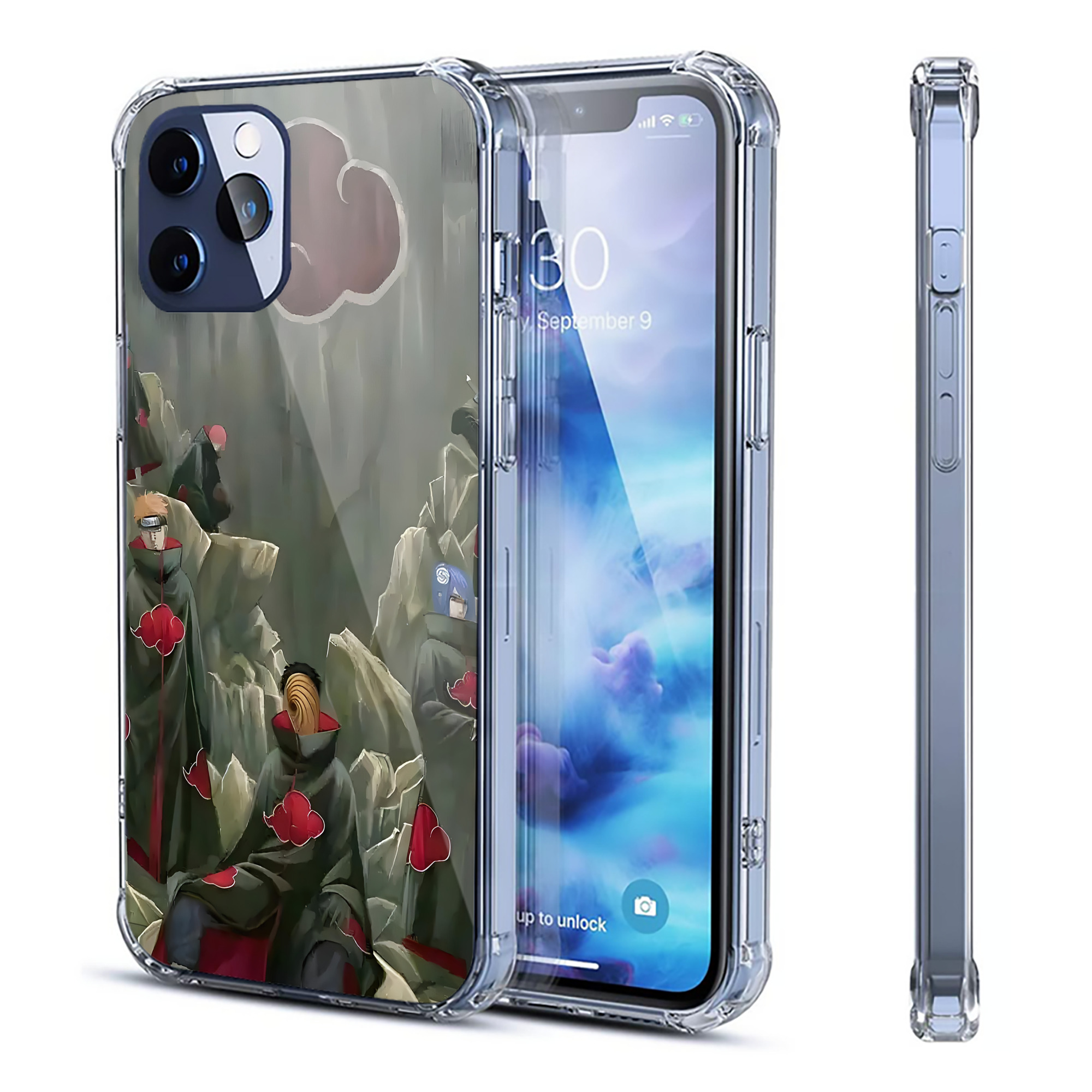 （画像用） NARUTO -ナルト- NARUTO -ナルト- 疾風伝 【iPhone 12シリーズ対応】透明スマホケース（クリアソフトケース）